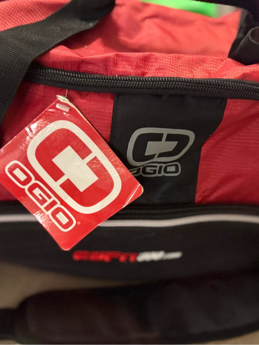 OGIO Red and Black Duffel Bag with Logo - Picture 2 of 15